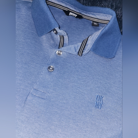 DKNY mens blue polo size medium - Picture 3 of 6